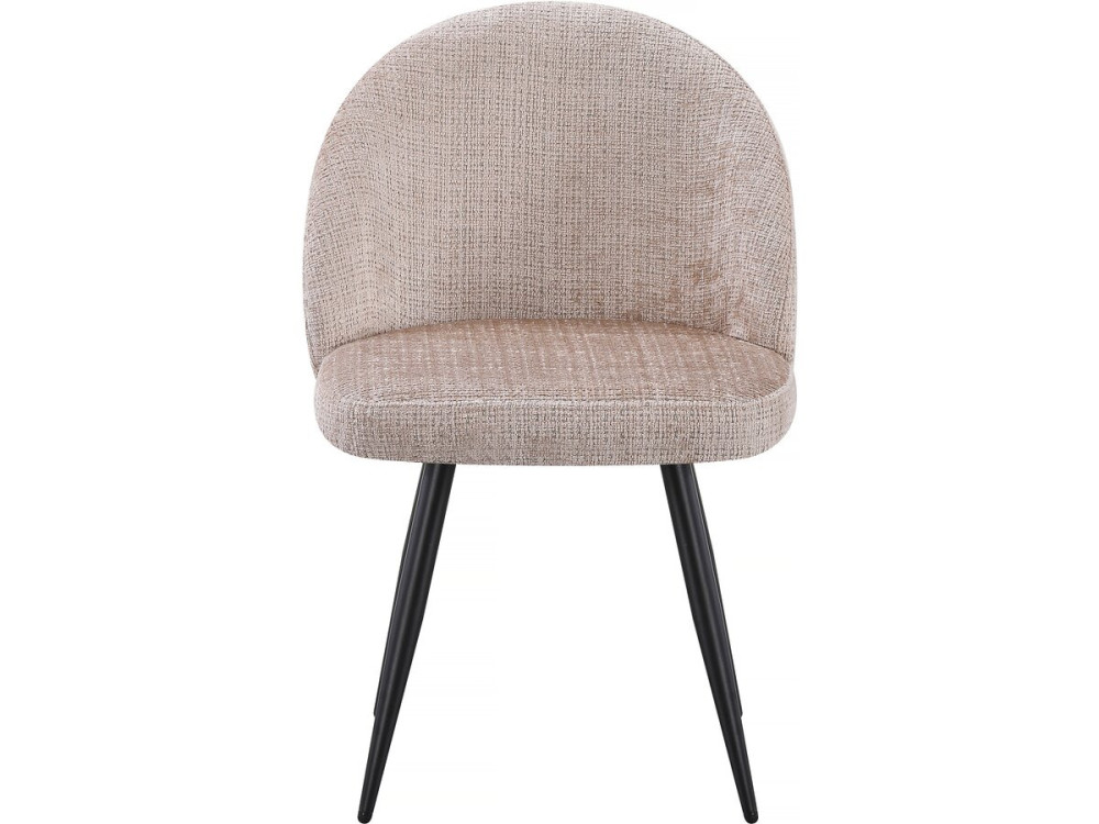 Lot de 2 chaises en tissu "Samuel" - 53 x 51 x 82 cm - Beige