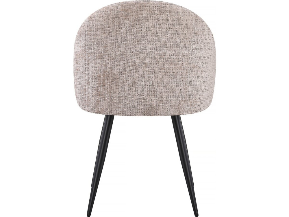 Lot de 2 chaises en tissu "Samuel" - 53 x 51 x 82 cm - Beige