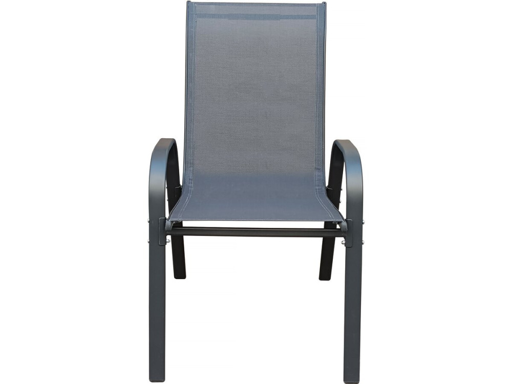 Fauteuil jardin textilène "Cordoba" - Phoenix - Lot de 2 - Anthracite