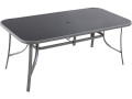 Table de jardin "Cordoba" - Phoenix - 8 places - Argenté - Noir