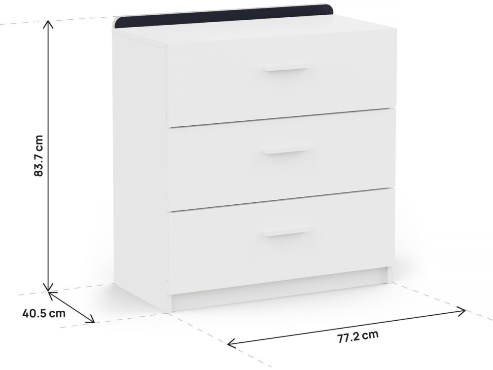 Commode pour enfant "Reverso" - Blanc mat