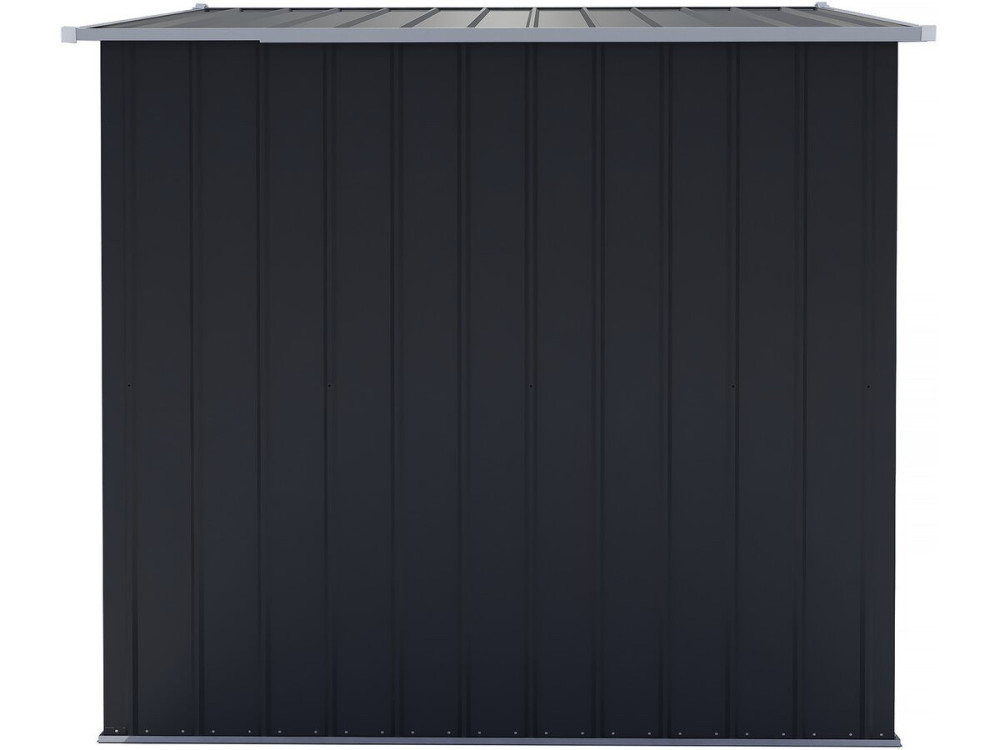 Abri de jardin métal avec porte coulissante "Boston" - 6,54 m² - Gris