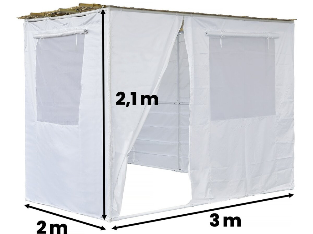 Souccah en Kit NINA ajustable - 3 x 2 - 1 Rouleau de bambou et 3 tasseau de bois