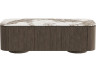 Meuble TV avec plateau en céramique "Zora" - 160 cm - Marron