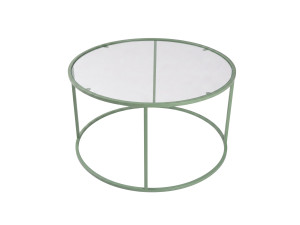 Table basse en bois "Mint-Trs-80-Nrd-Srk" - 80 x 80 x 43 cm - Vert
