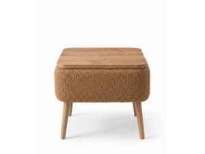 Table de chevet en bois "Nivo" - 45 x 30 x 45 cm - Marron