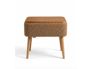 Table de chevet en bois "Nova" - 45 x 30 x 55 cm - Marron
