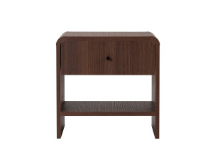 Table de chevet en bois "Parila" - 45 x 45 x 40 cm - Marron