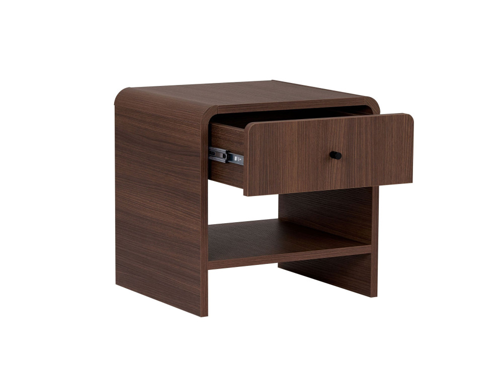 Table de chevet en bois "Parila" - 45 x 45 x 40 cm - Marron