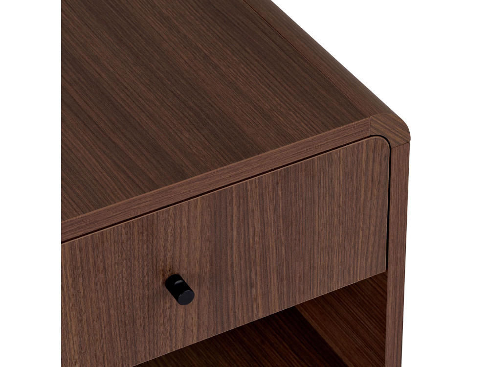 Table de chevet en bois "Parila" - 45 x 45 x 40 cm - Marron