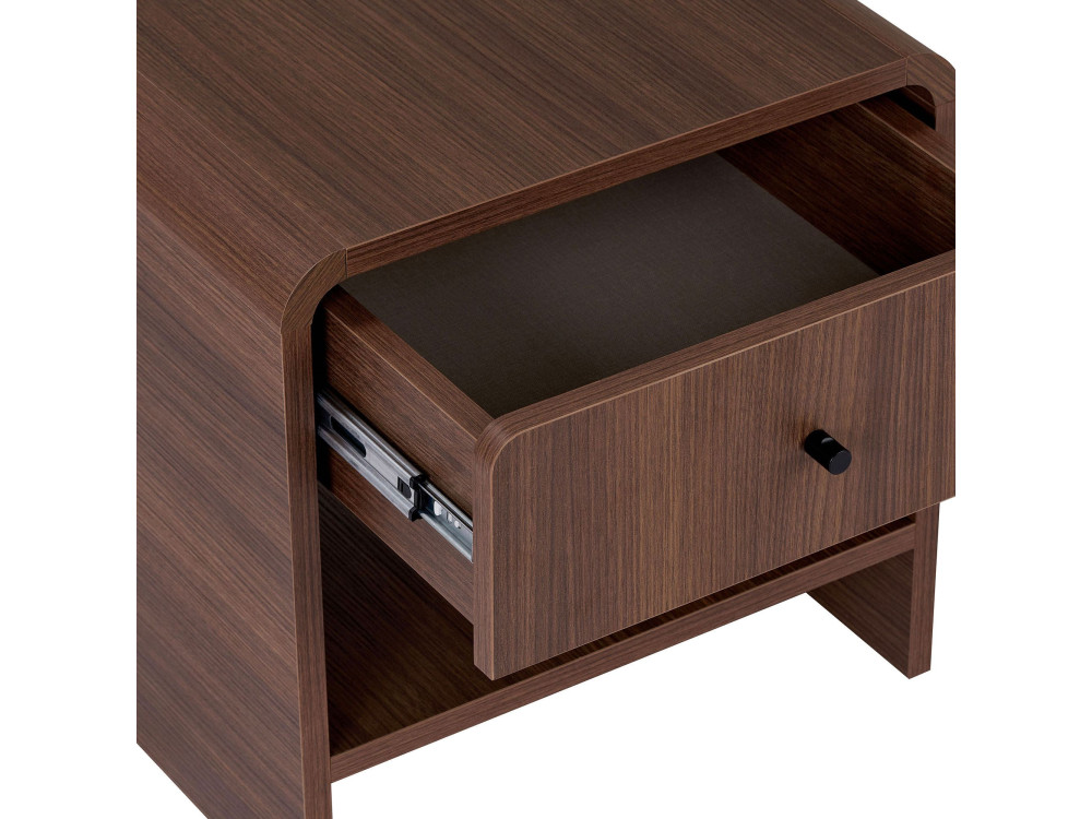 Table de chevet en bois "Parila" - 45 x 45 x 40 cm - Marron
