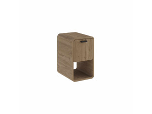 Table de chevet en bois "ROVEL" - 30 x 39 x 50 cm - Beige