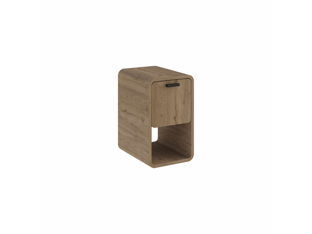 Table de chevet en bois "ROVEL" - 30 x 39 x 50 cm - Beige