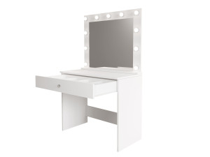Coiffeuse en bois "Monroe" - 80 x 42 x 147 cm - Blanc