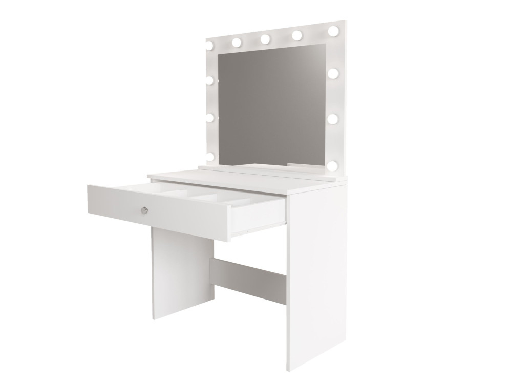 Coiffeuse en bois "Monroe" - 80 x 42 x 147 cm - Blanc