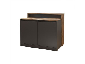 Table de cuisine en bois " 2801 " - 120 x 80 x 100 cm - Anthracite