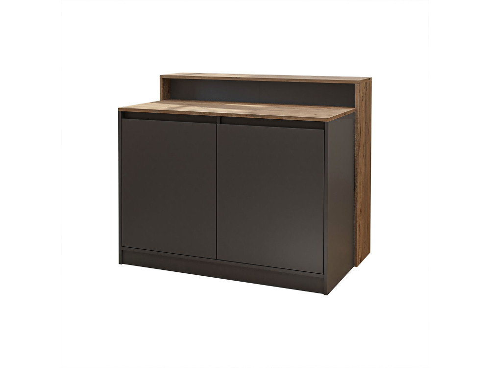 Table de cuisine en bois " 2801 " - 120 x 80 x 100 cm - Anthracite
