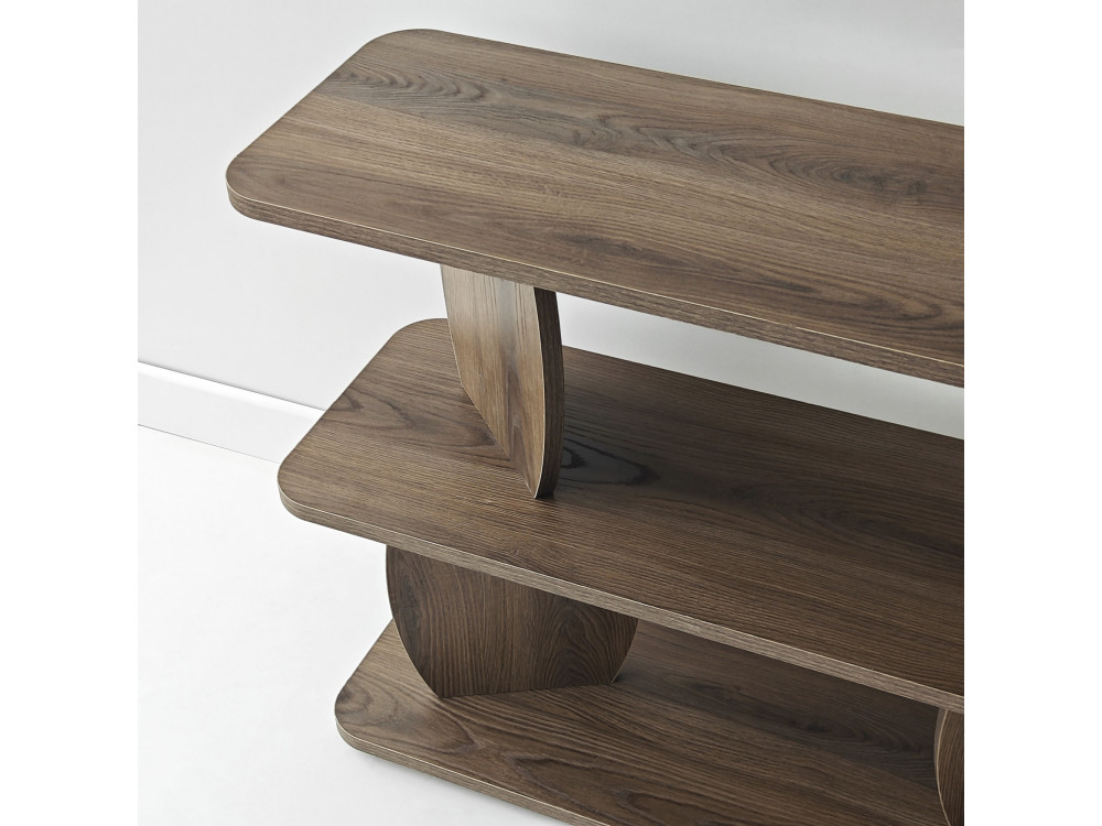 Table d'appoint en bois "Armonia" - 90 x 30 x 70 cm - Marron