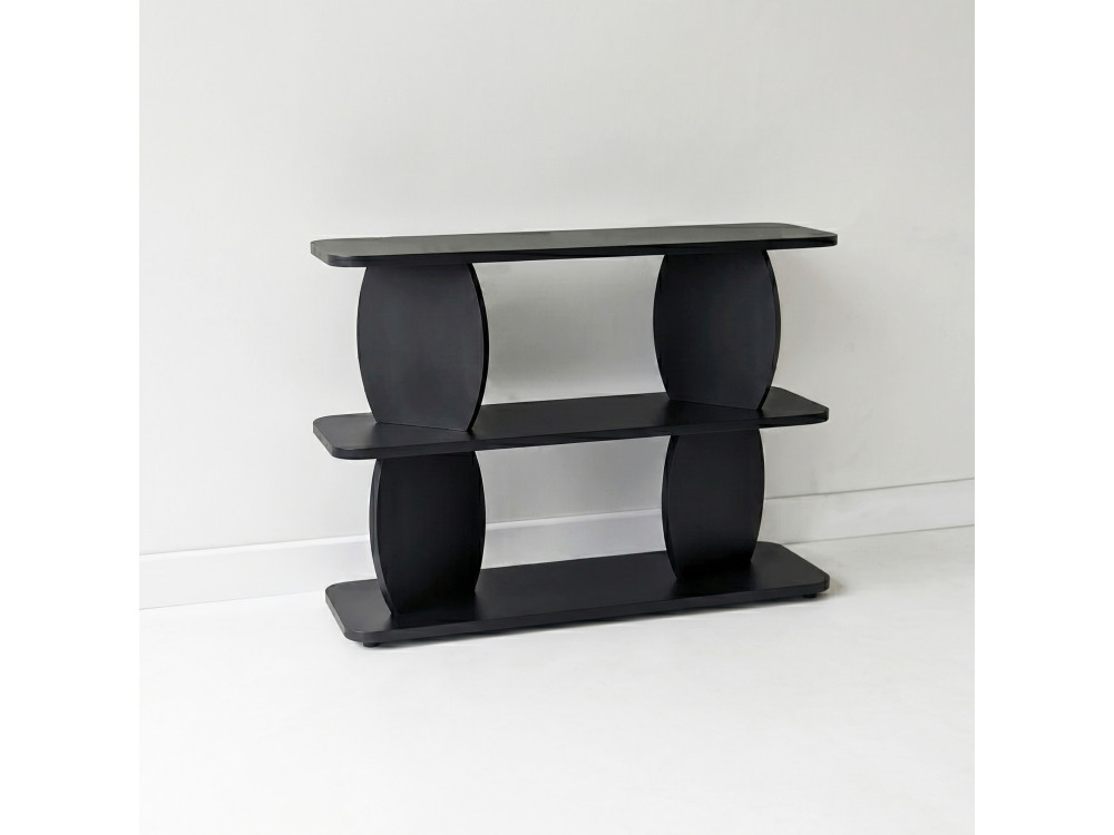 Table d'appoint en bois "Armonia" - 90 x 30 x 70 cm - Noir