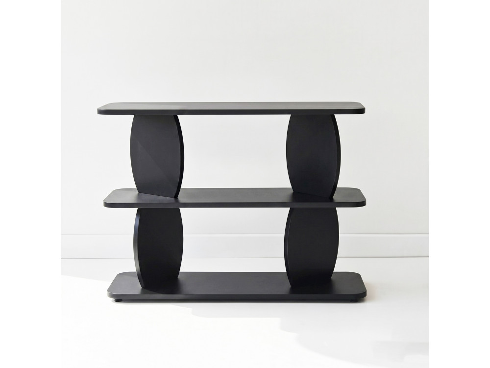 Table d'appoint en bois "Armonia" - 90 x 30 x 70 cm - Noir