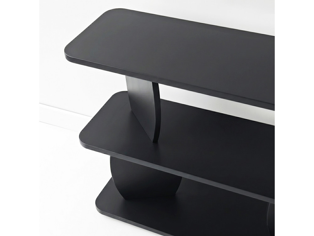 Table d'appoint en bois "Armonia" - 90 x 30 x 70 cm - Noir