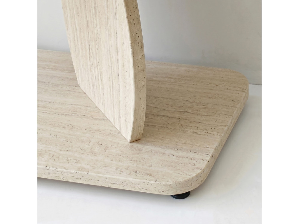 Table d'appoint en bois "Armonia" - 90 x 30 x 70 cm - Travertin