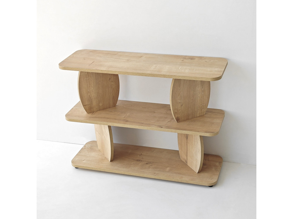 Table d'appoint en bois "Armonia" - 90 x 30 x 70 cm - Chêne Saphir