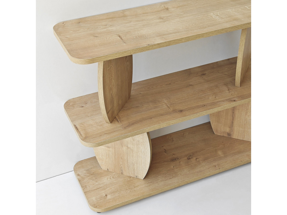 Table d'appoint en bois "Armonia" - 90 x 30 x 70 cm - Chêne Saphir