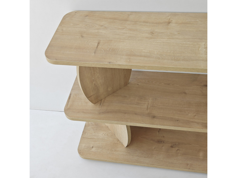 Table d'appoint en bois "Armonia" - 90 x 30 x 70 cm - Chêne Saphir