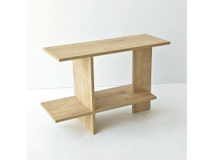 Table d'appoint en bois "Essenziale" - 80 x 30 x 55 cm - Chêne Saphir