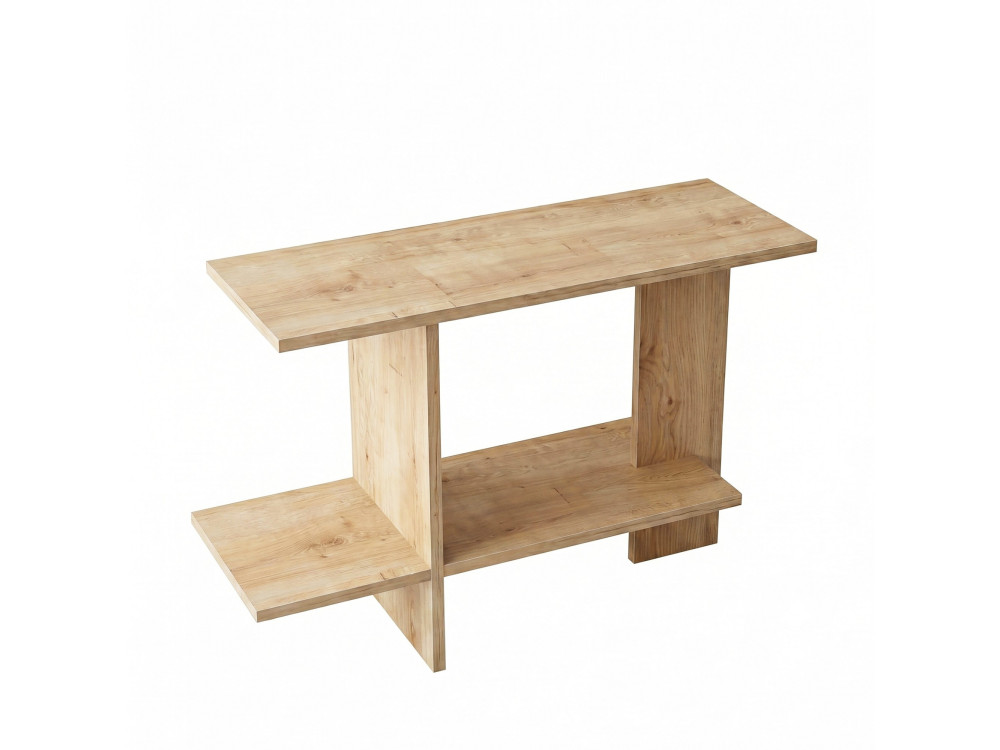 Table d'appoint en bois "Essenziale" - 80 x 30 x 55 cm - Chêne Saphir