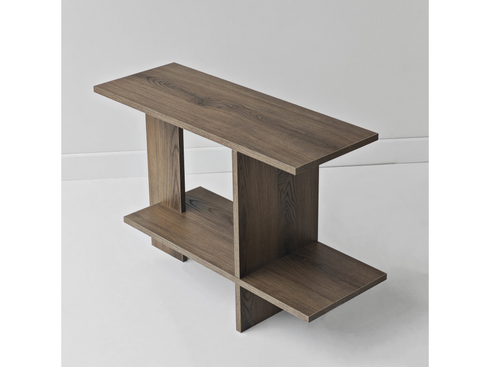 Table d'appoint en bois "Essenziale" - 80 x 30 x 55 cm - Marron