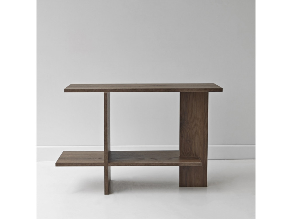 Table d'appoint en bois "Essenziale" - 80 x 30 x 55 cm - Marron