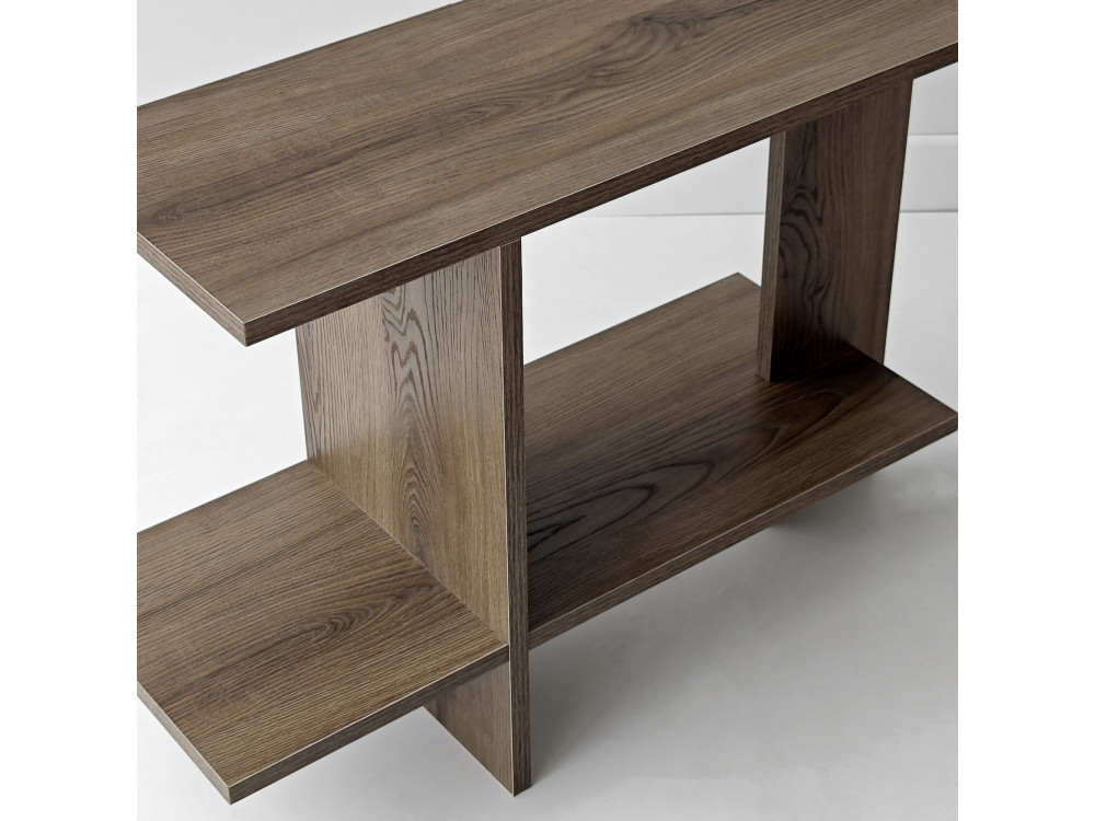 Table d'appoint en bois "Essenziale" - 80 x 30 x 55 cm - Marron