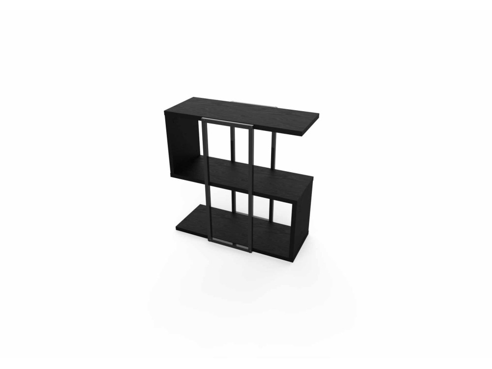 Table d'appoint en bois "HOMIA" - 56 x 25 x 56 cm - Noir