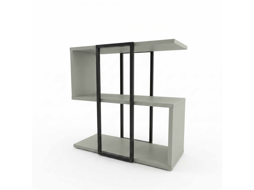 Table d'appoint en bois "HOMIA" - 56 x 25 x 56 cm - Vert Cendré
