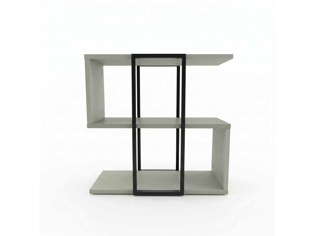 Table d'appoint en bois "HOMIA" - 56 x 25 x 56 cm - Vert Cendré