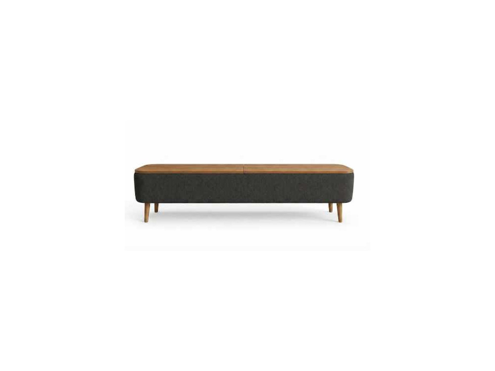 Meuble TV en bois " Sarven " - 120 x 30 x 45 cm - Anthracite