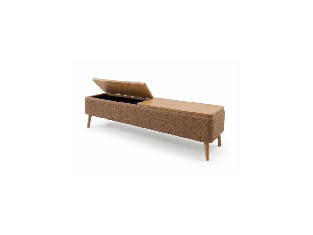 Meuble TV en bois " Sarven " - 120 x 30 x 45 cm - Marron