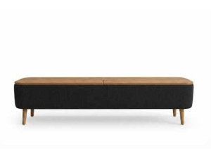 Meuble TV en bois " Sarven " - 120 x 30 x 45 cm - Noir
