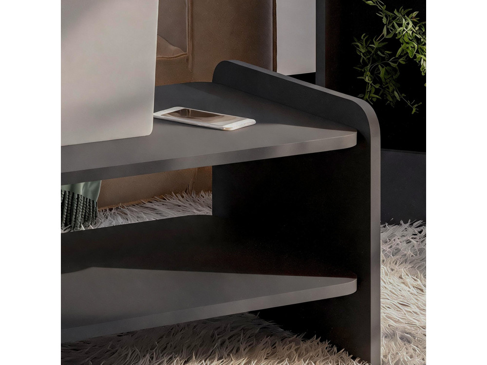 Table Basse en bois " Amon " - 89,8 x 39,8 x 44,8 cm - Anthracite