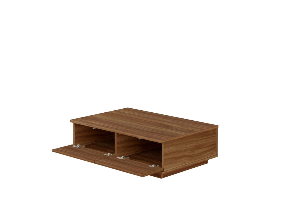 Table Basse en bois " Ave14 " - 90 x 28,6 x 60 cm - Noyer