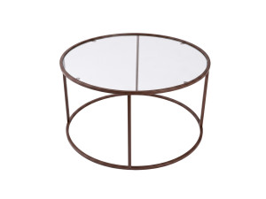 Table Basse en bois " Brown-Trs-80-Nrd-Srk" - 80 x 80 x 43 cm - Marron