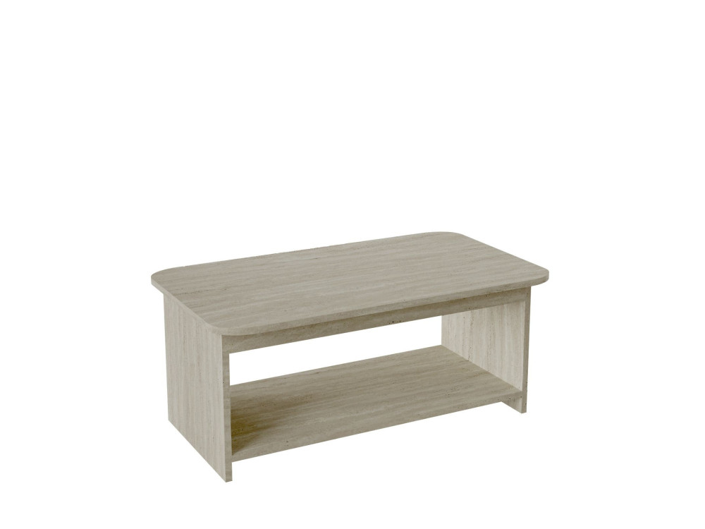 Table Basse en bois " Chb1 " - 100 x 50 x 42 cm - Travertin