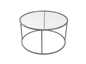 Table Basse en bois " Grey-Trs-80-Nrd-Srk " - 80 x 80 x 43 cm - Gris