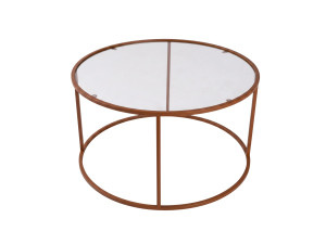 Table Basse en bois " Orange-Trs-80-Nrd-Srk " - 80 x 80 x 43 cm - Orange