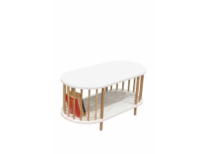 Table Basse en bois " Peka-0111 " - 90 x 45 x 43 cm - Blanc