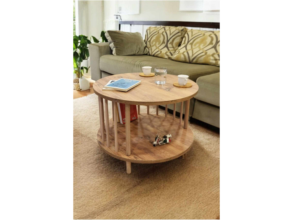 Table Basse en bois " Peka-0108 " - 60 x 43 cm - Pin