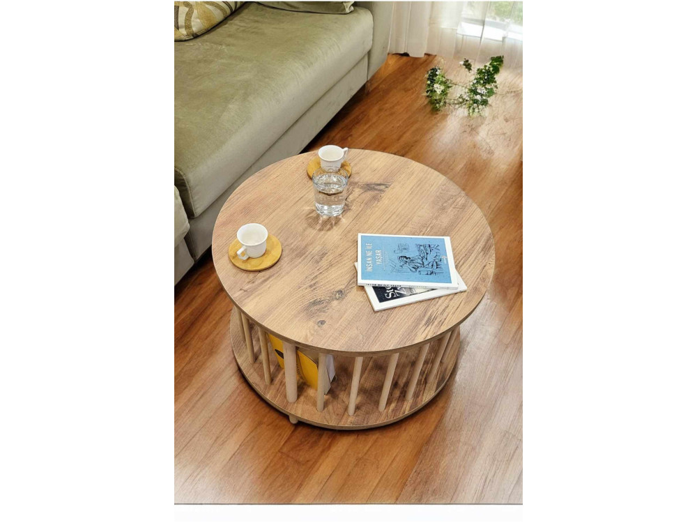 Table Basse en bois " Peka-0108 " - 60 x 43 cm - Pin