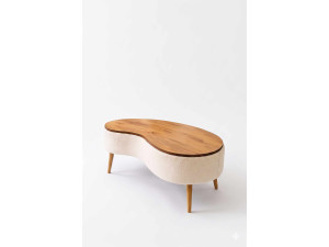 Table Basse en bois " Vera " - 98 x 50 x 45 cm - Blanc